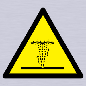 W515 Warning: Geyser (water/air) water jet